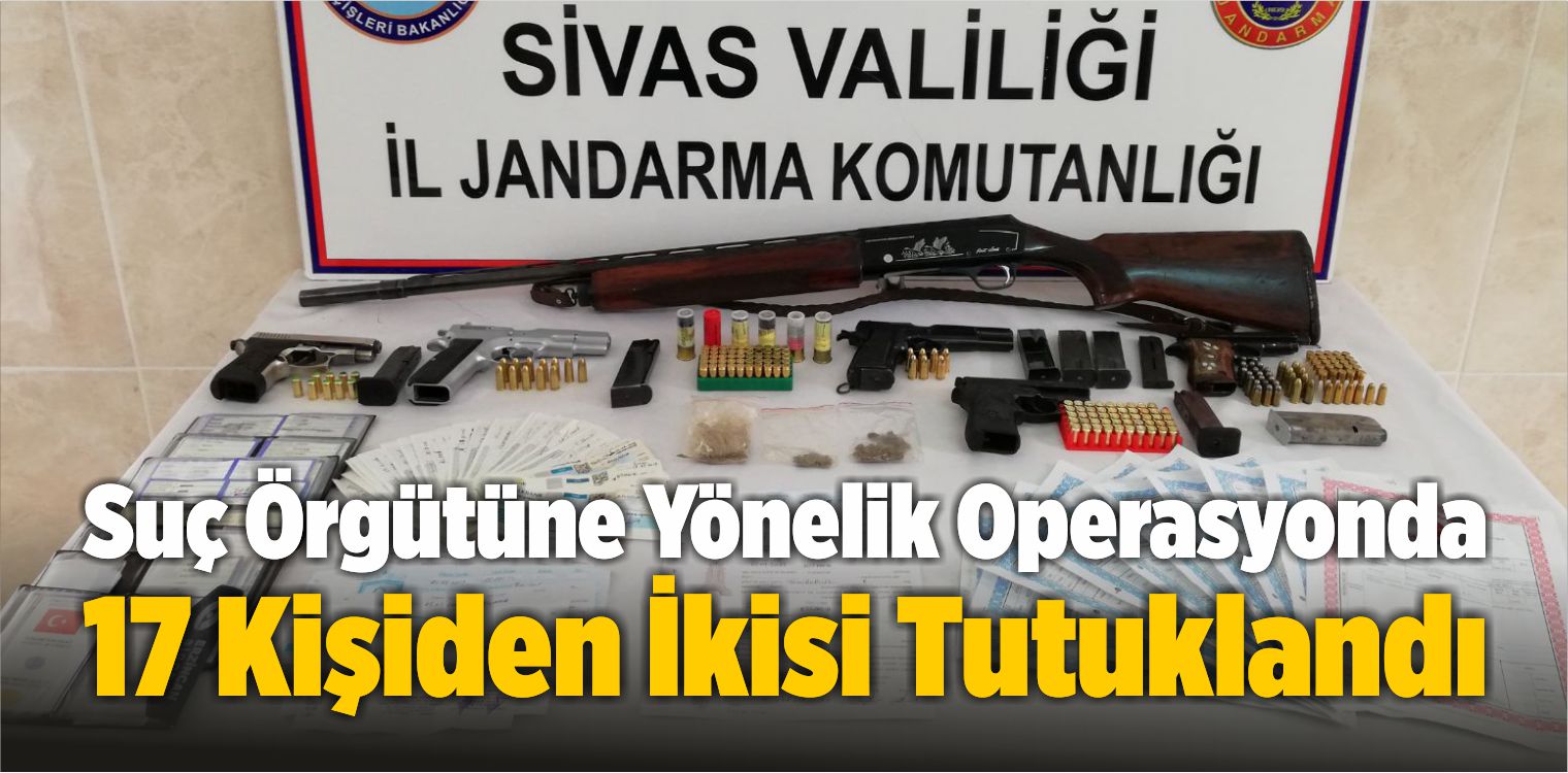 Suç Örgütüne Yönelik Operasyonda 17 Kişiden İkisi Tutuklandı