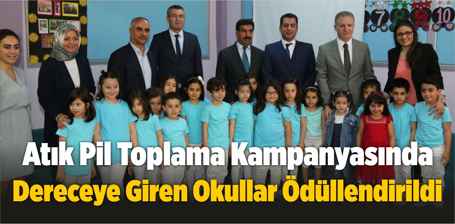 Atık Pil Toplama Kampanyasında Dereceye Giren Okullar Ödüllendirildi