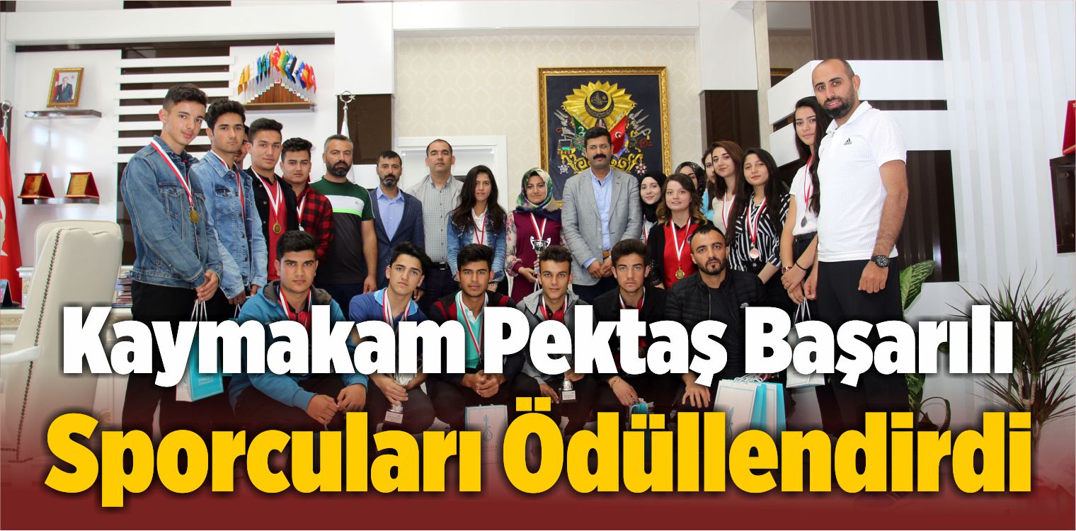 Kaymakam Pektaş Başarılı Sporcuları Ödüllendirdi