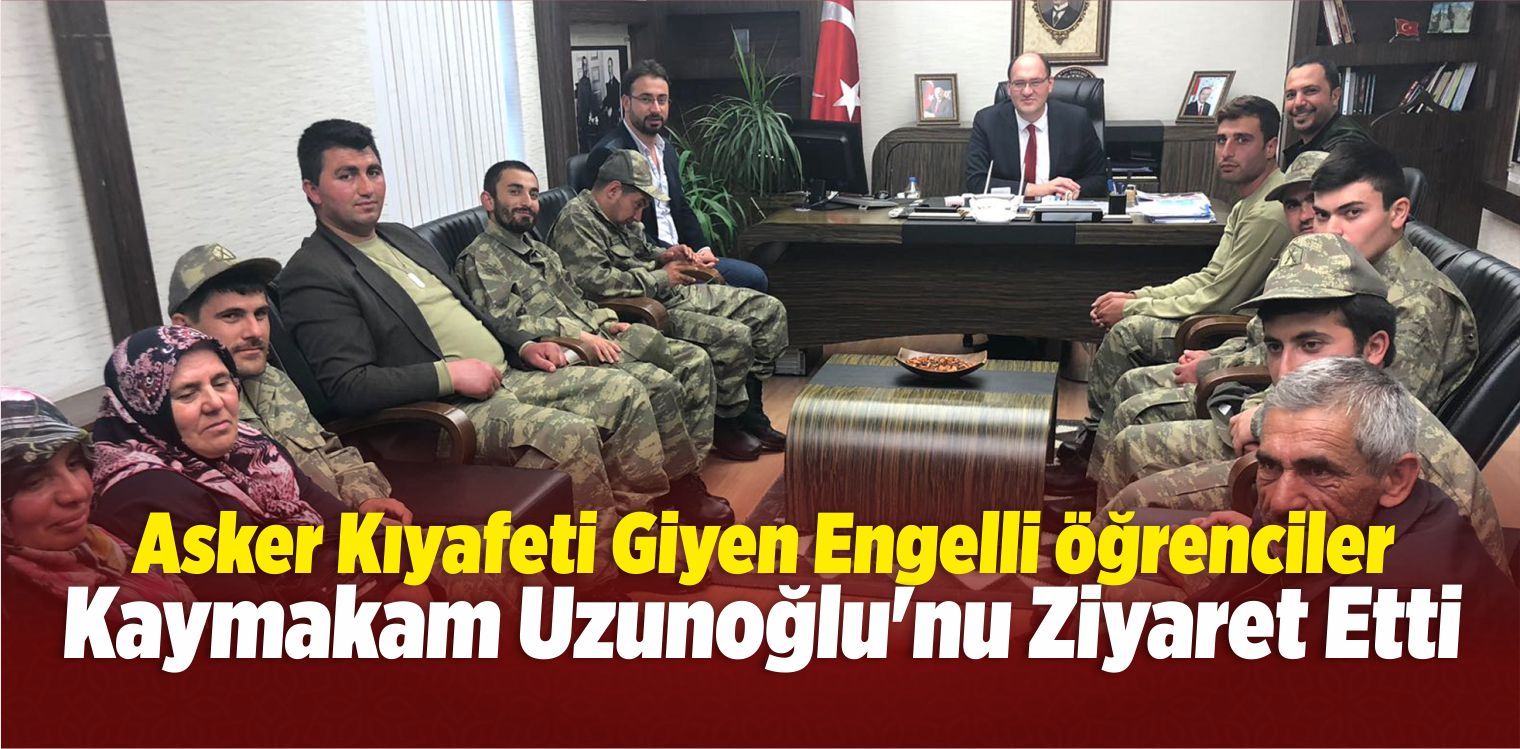 Engellilerden Suşehri Kaymakamı Uzunoğlu’na Ziyaret