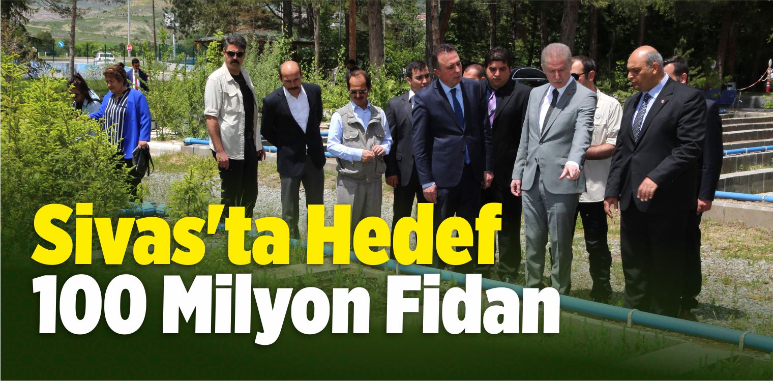 Sivas’ta Hedef 100 Milyon Fidan