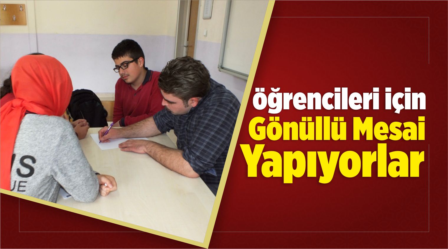 Öğrencileri İçin Gönüllü Mesai Yapıyorlar