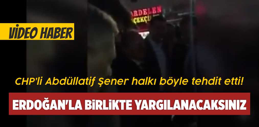 Abdüllatif Şener Konya’da Halkı Tehdit Etti Sonra Kaçtı