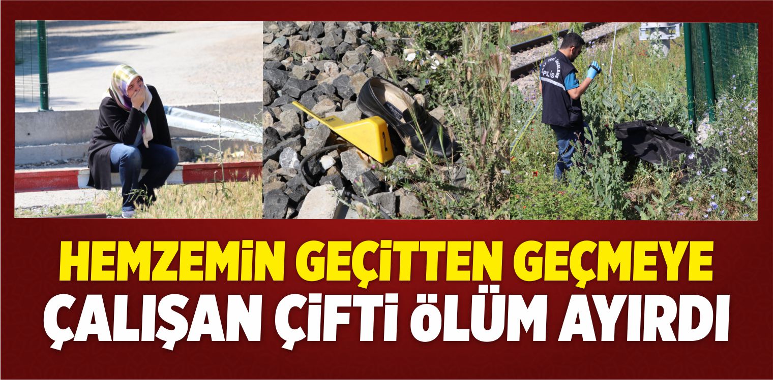 Hemzemin Geçitten Geçmeye Çalışan Çifti Ölüm Ayırdı