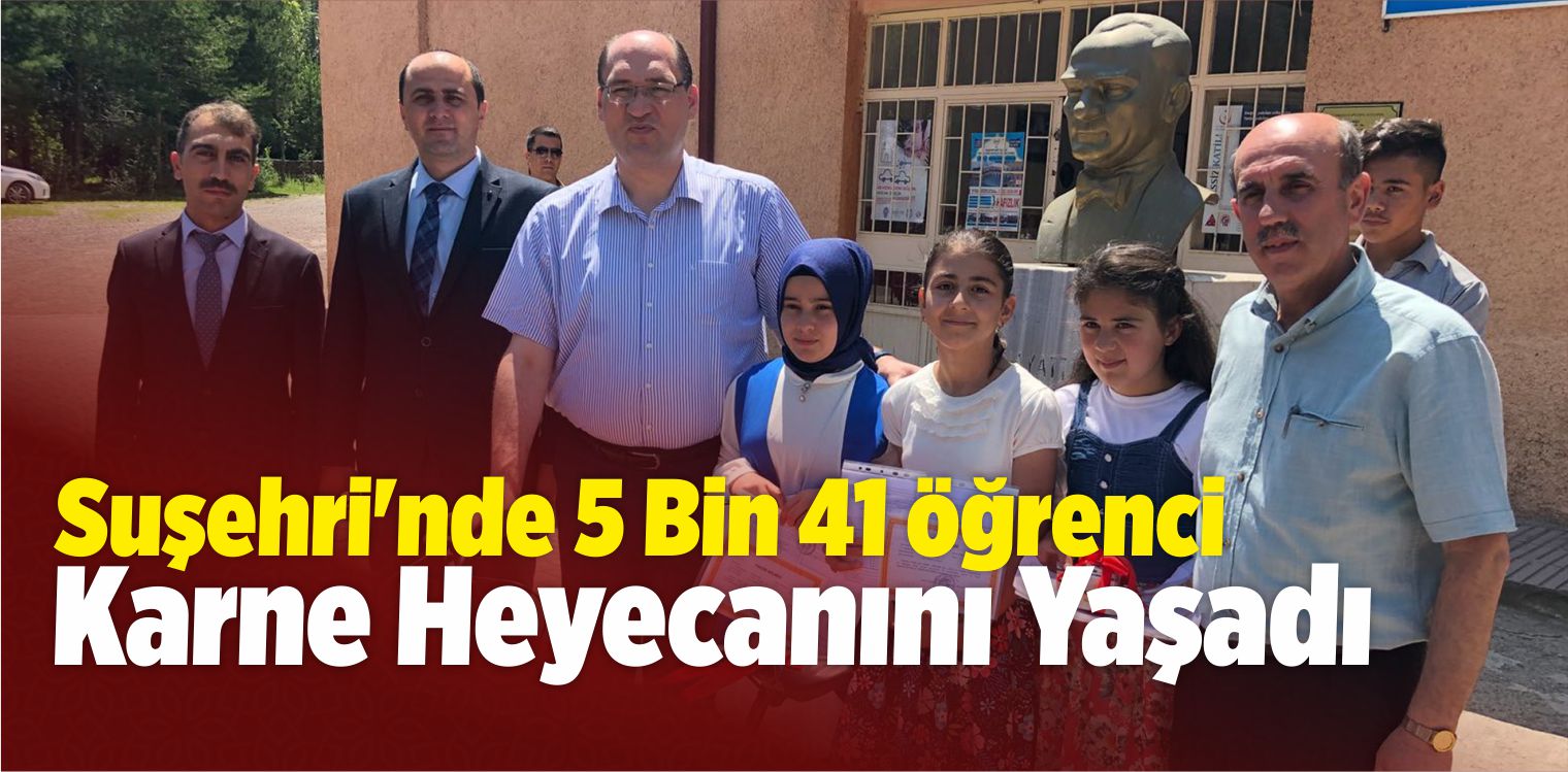 Suşehri’nde Karne Heyecanı