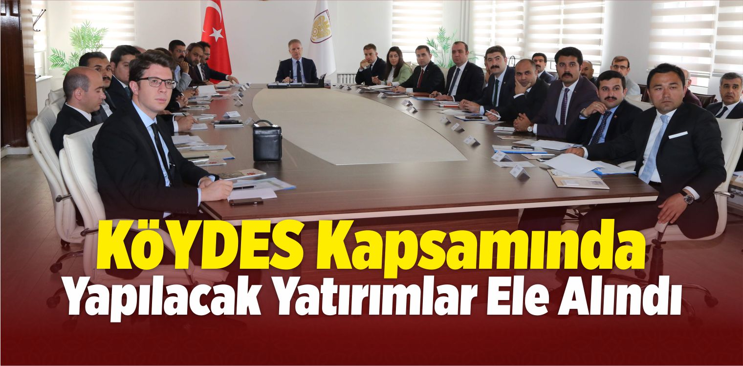 Köylere Yapılacak Yatırımlar Ele Alındı