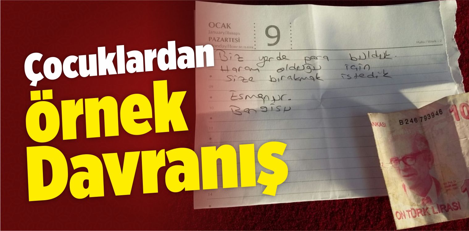 Çocuklardan Örnek Davranış