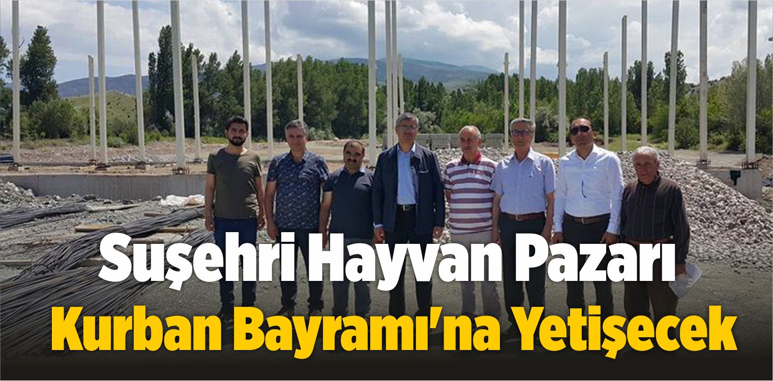 Suşehri Hayvan Pazarı, Kurban Bayramı’na Yetişecek