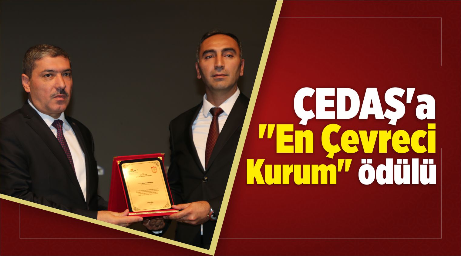 ÇEDAŞ’a “En Çevreci Kurum” Ödülü