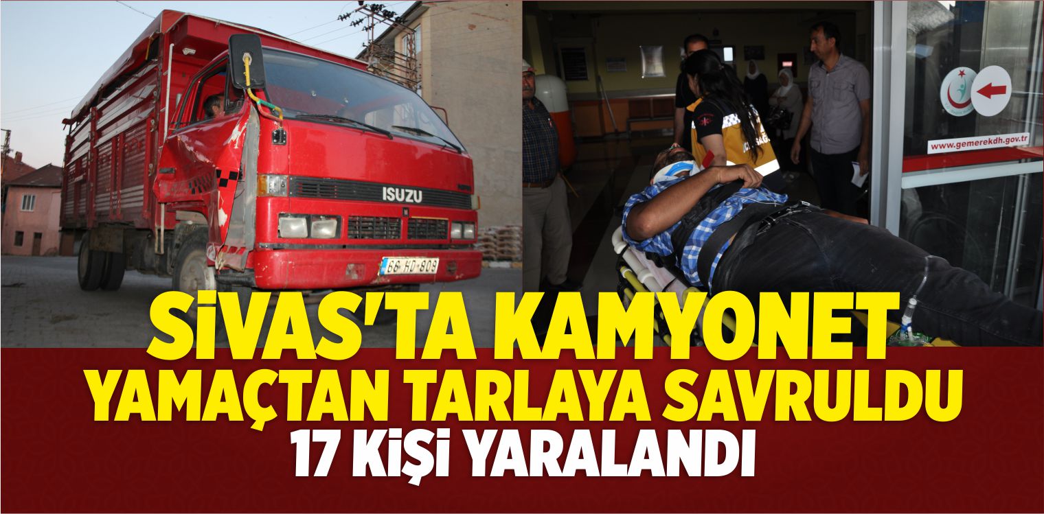 Sivas’ta Trafik Kazası: 17 Yaralı