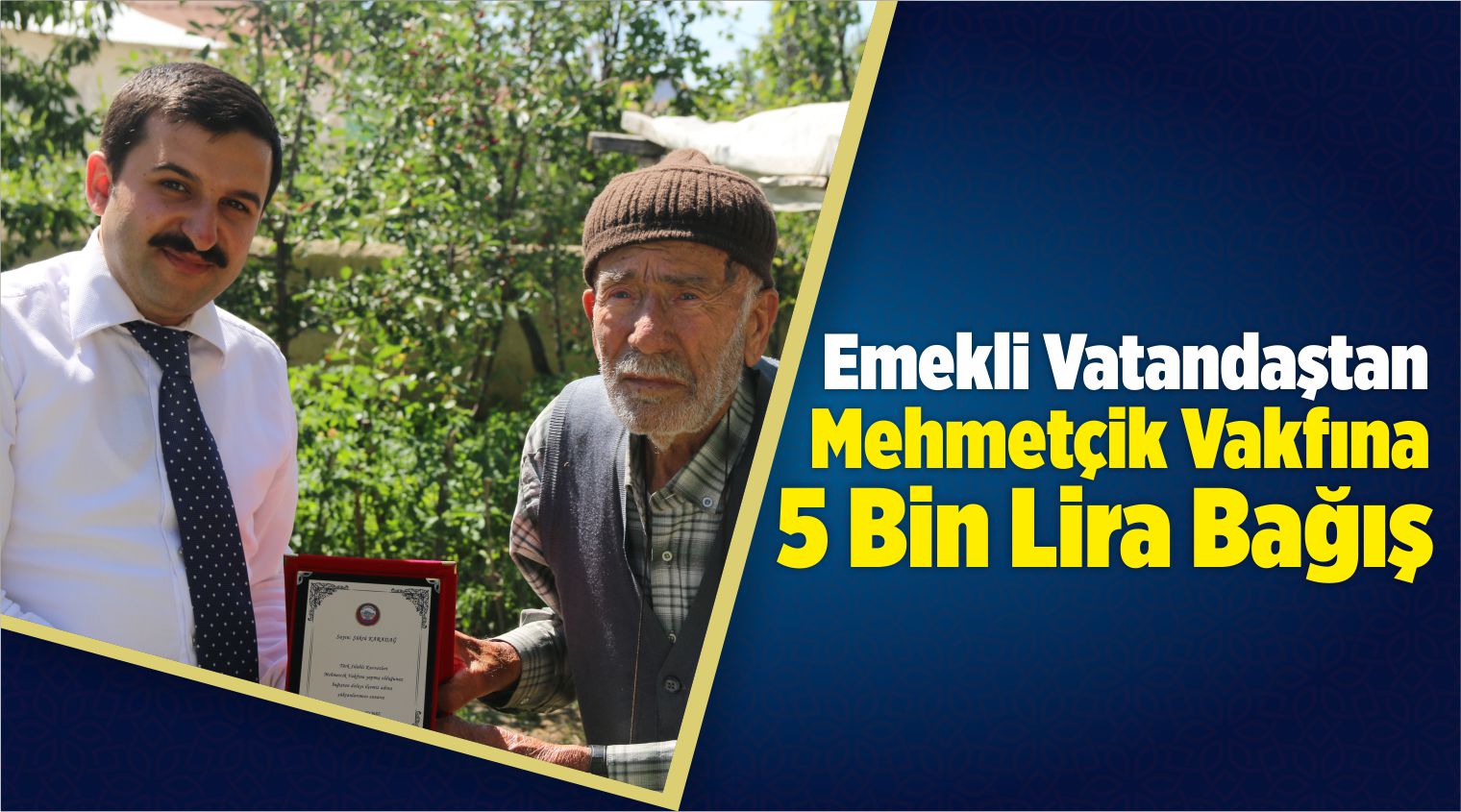 Emekli Vatandaştan Mehmetçik Vakfına Bağış