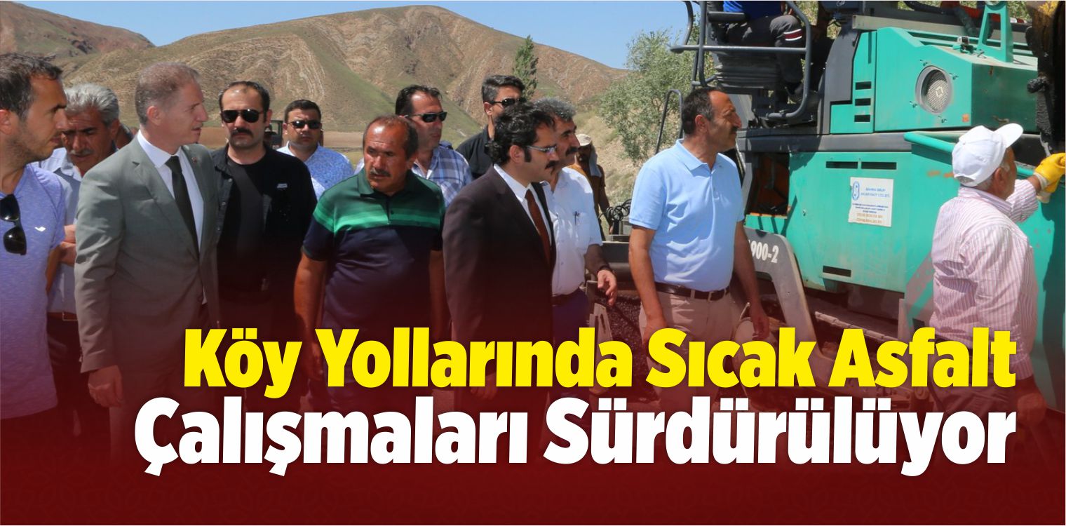 Köy Yolları Asfaltlanıyor