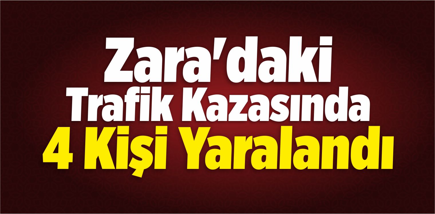 Sivas’ta Trafik Kazası: 4 Yaralı