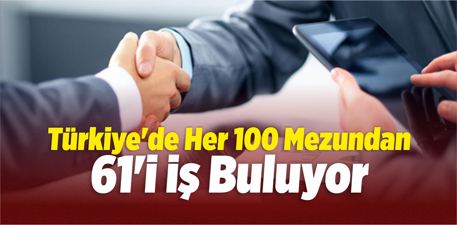 Türkiye’de Her 100 Mezundan 61’i İş Buluyor