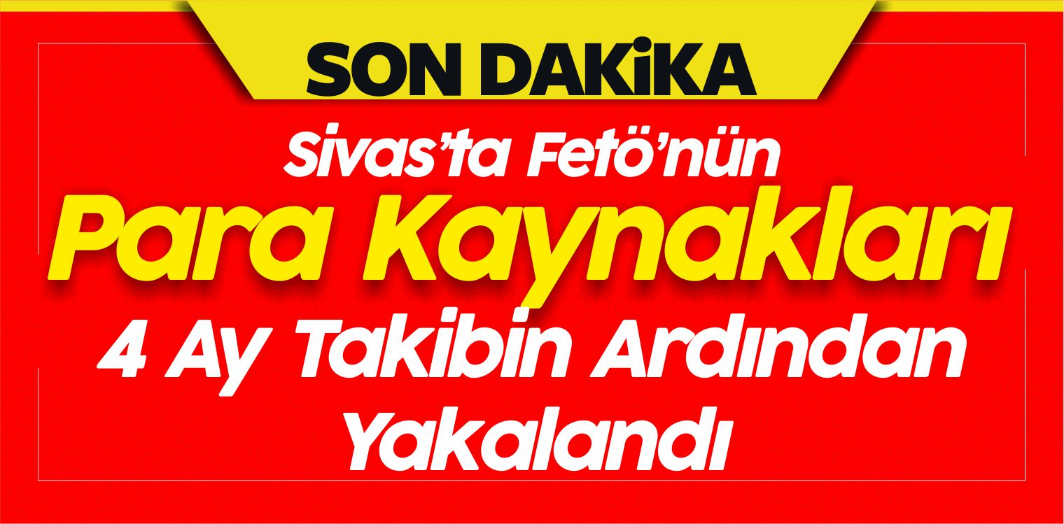 Sivas’ta Fetö’nün Para Kaynakları 4 Ay Takip Edildi ve Yakalandı