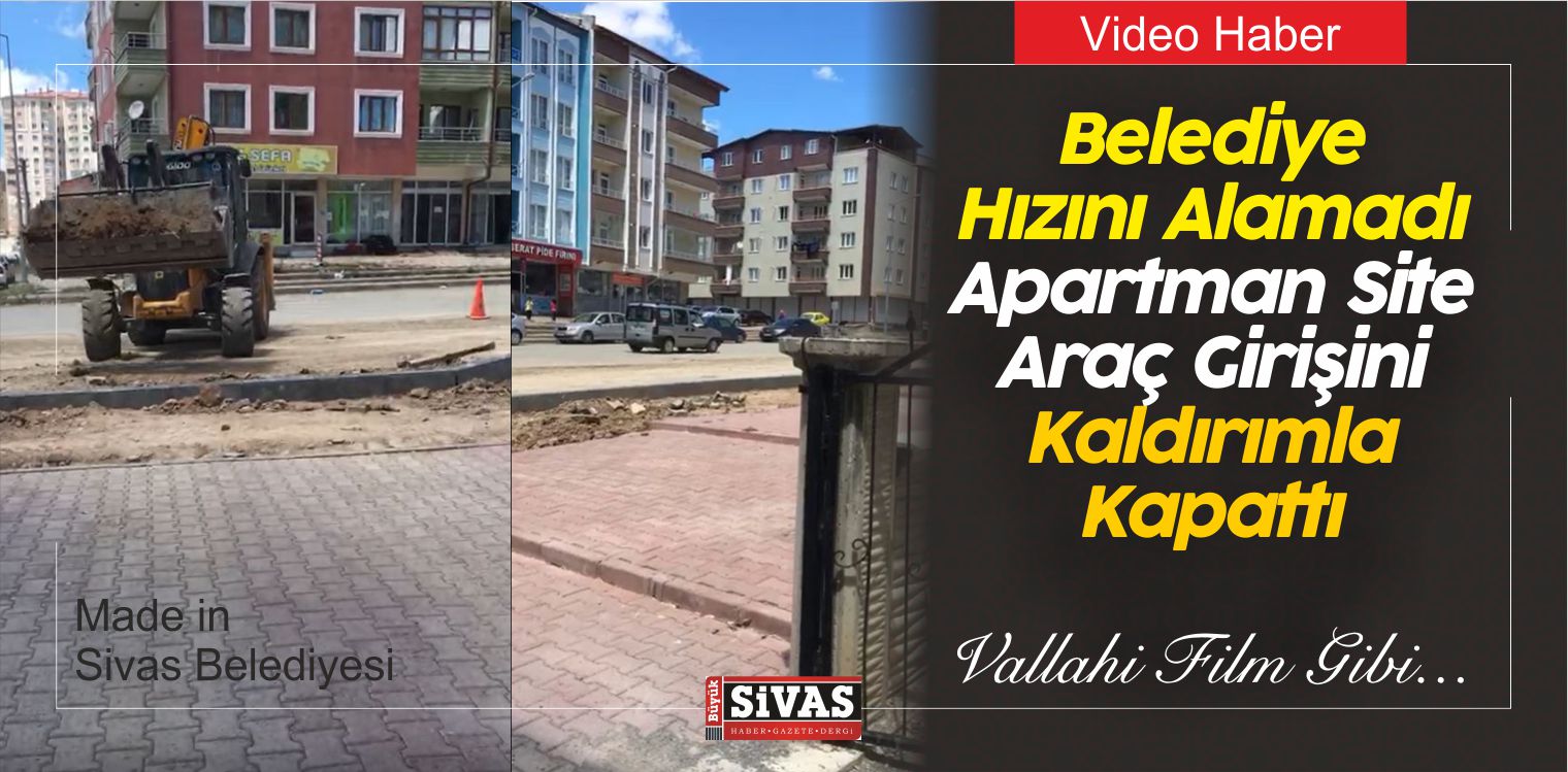 Sivas Belediyesi Kaldırım Çalışmalarında Hızını Alamadı!