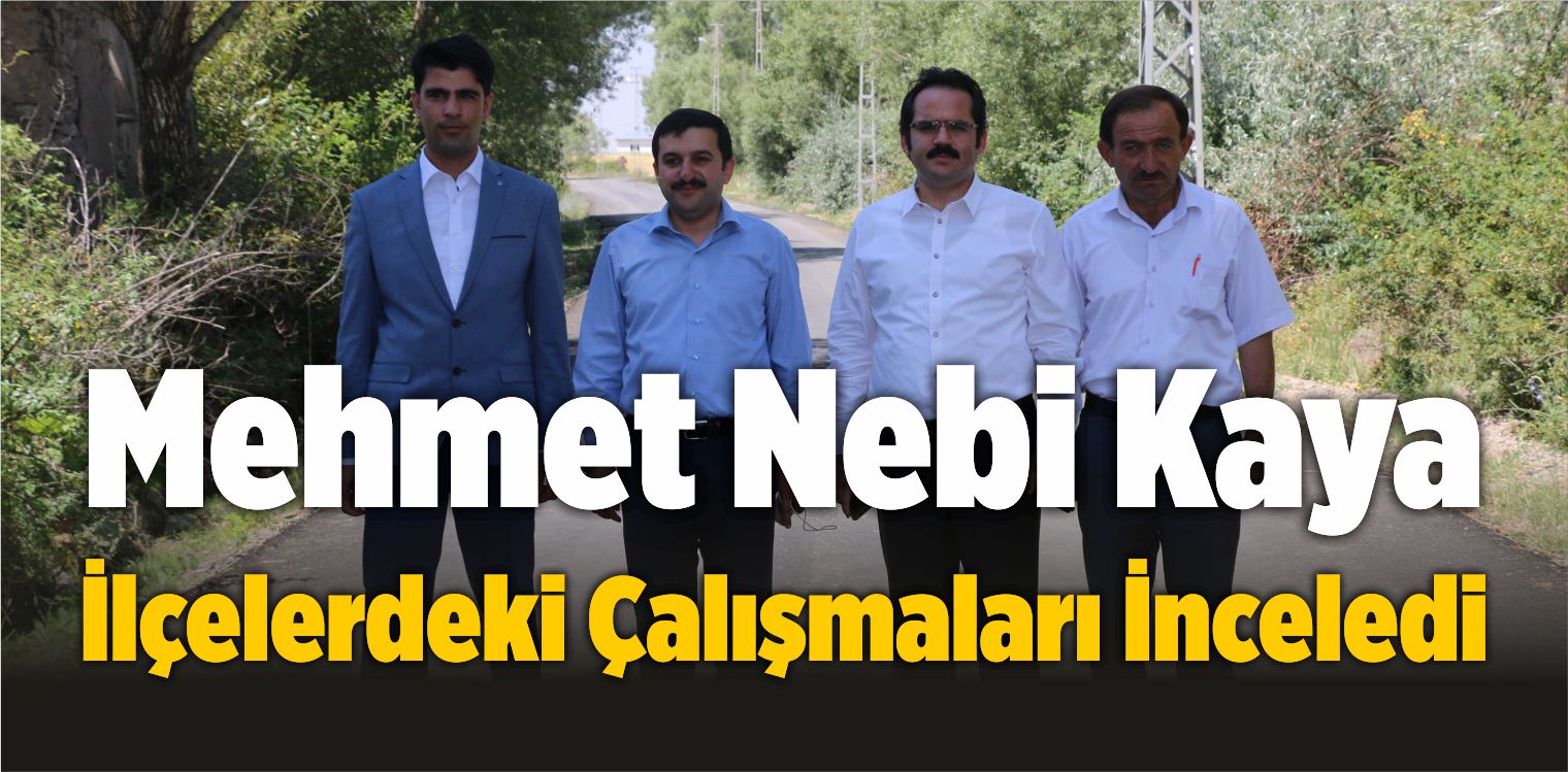 Mehmet Nebi Kaya, İlçelerdeki Çalışmaları İnceledi