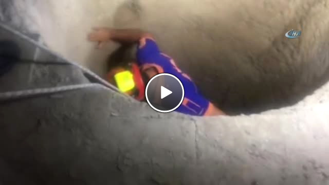 5 Metrelik Kuyuya Düşen Yerli Turist Afad ve İtfaiye Tarafından Kurtarıldı