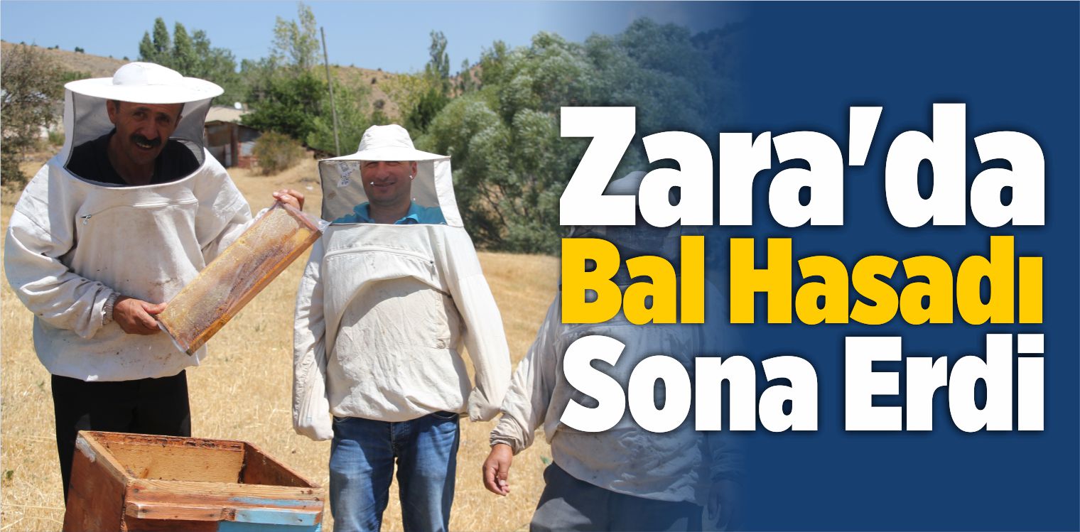 Zara İlçesinde Bal Hasadının Sona Erdiği Bildirildi