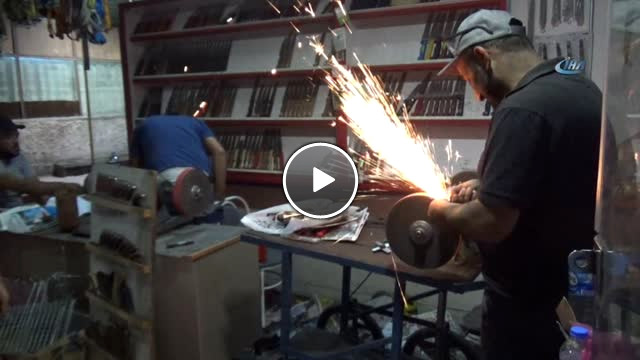 Bıçak Bileme Ustalarının  Kurban Bayramı  Mesaisi