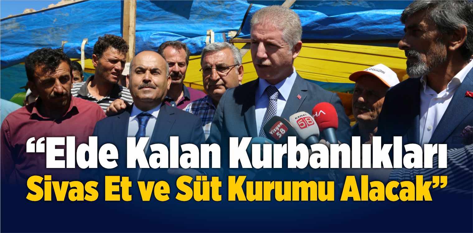 Sivas Valisi Davut Gül, Canlı Hayvan Pazarını Ziyaret Etti