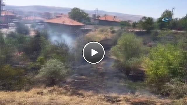 Kırıkkale de Otlukta Başlayan Yangın Bağ ve Bahçeye Sıçradı