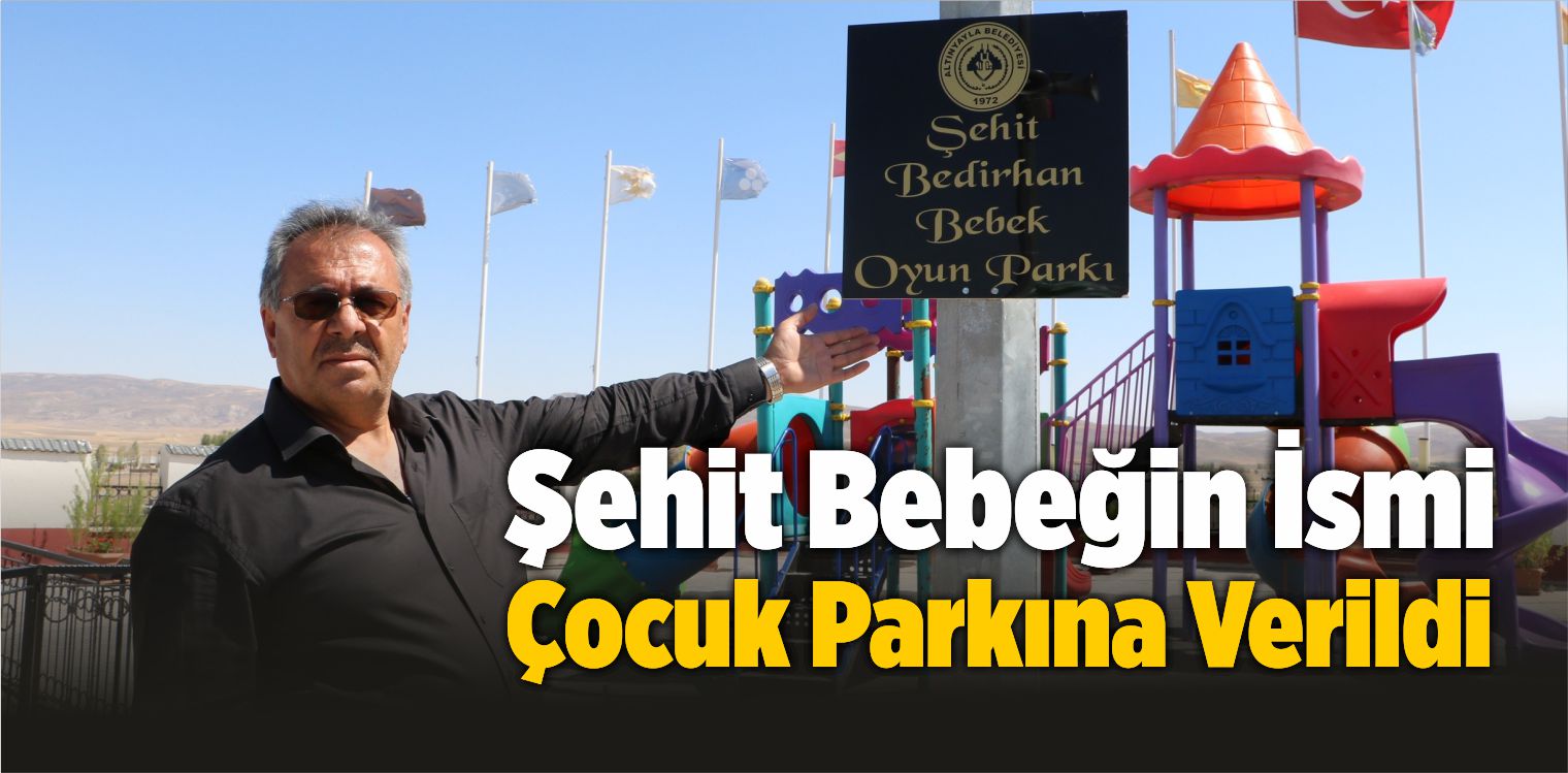 Şehit Bebeğin İsmi Çocuk Parkına Verildi