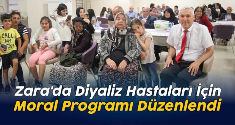 Zara’da Diyaliz Hastaları İçin Moral Programı Düzenlendi