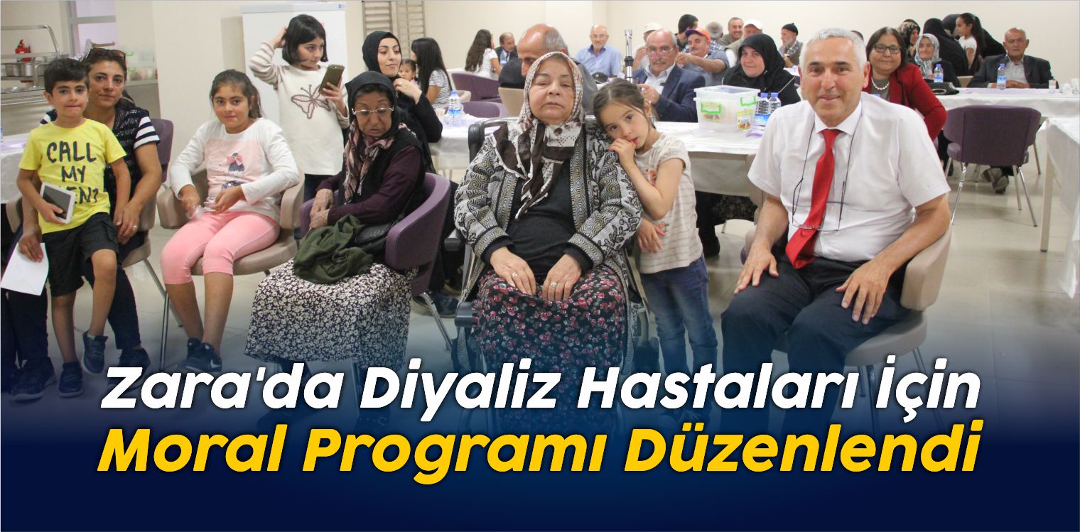 Zara’da Diyaliz Hastaları İçin Moral Programı Düzenlendi