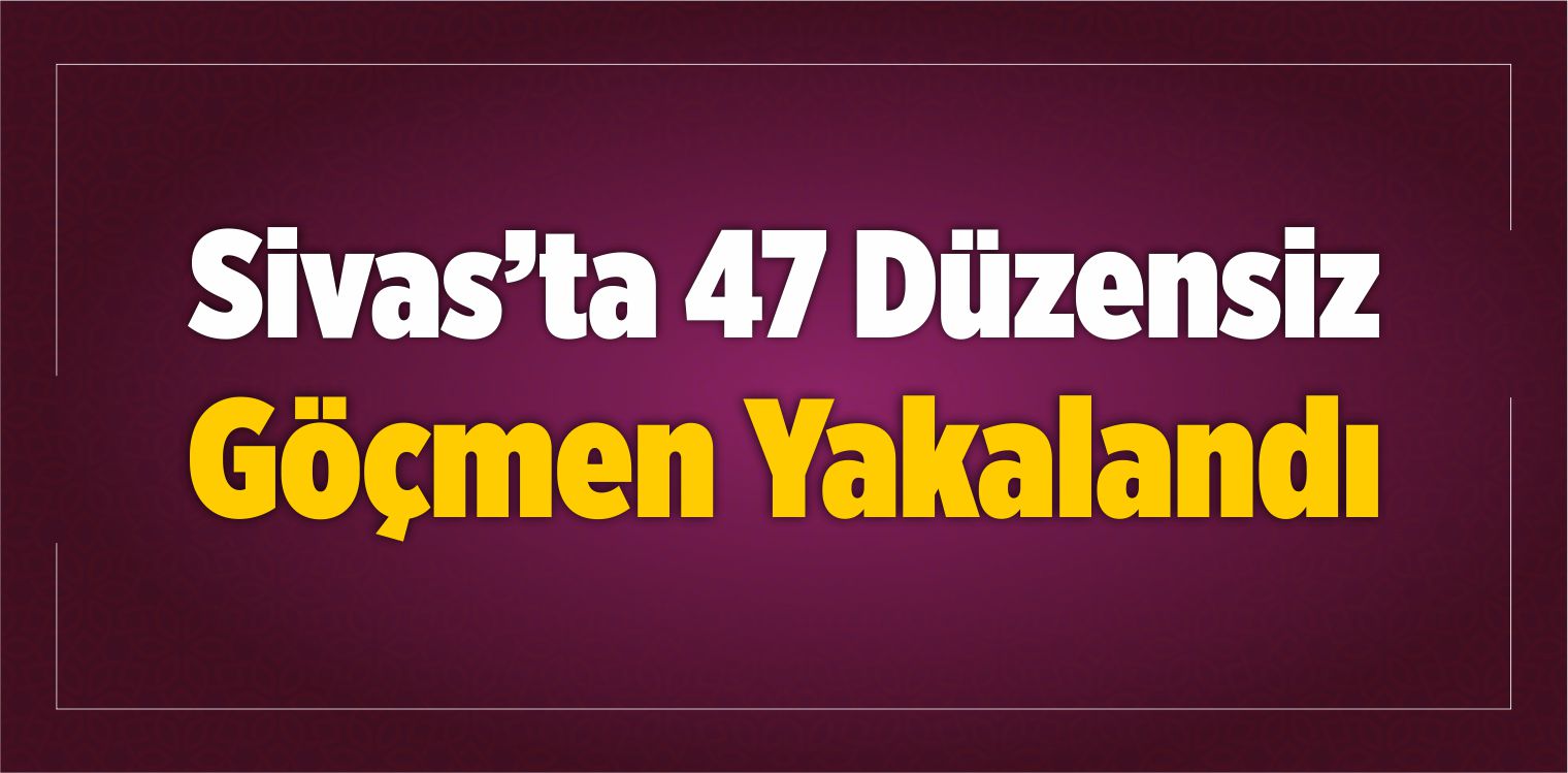 47 Düzensiz Göçmen