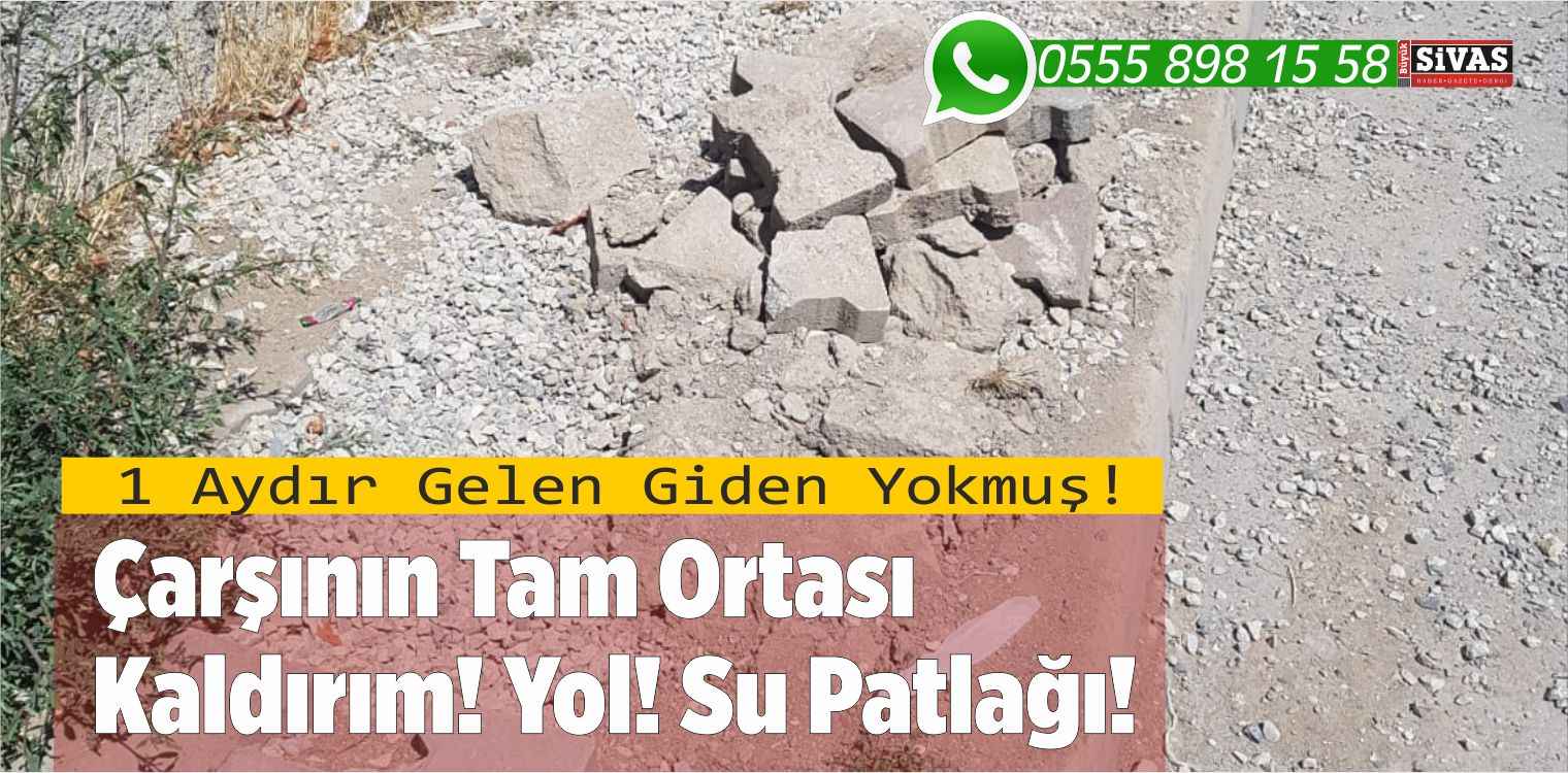 Sivas Belediyesi Şaşırttı! Çarşıda Olmasına Rağmen Kaldırımlar Yapılmadı!