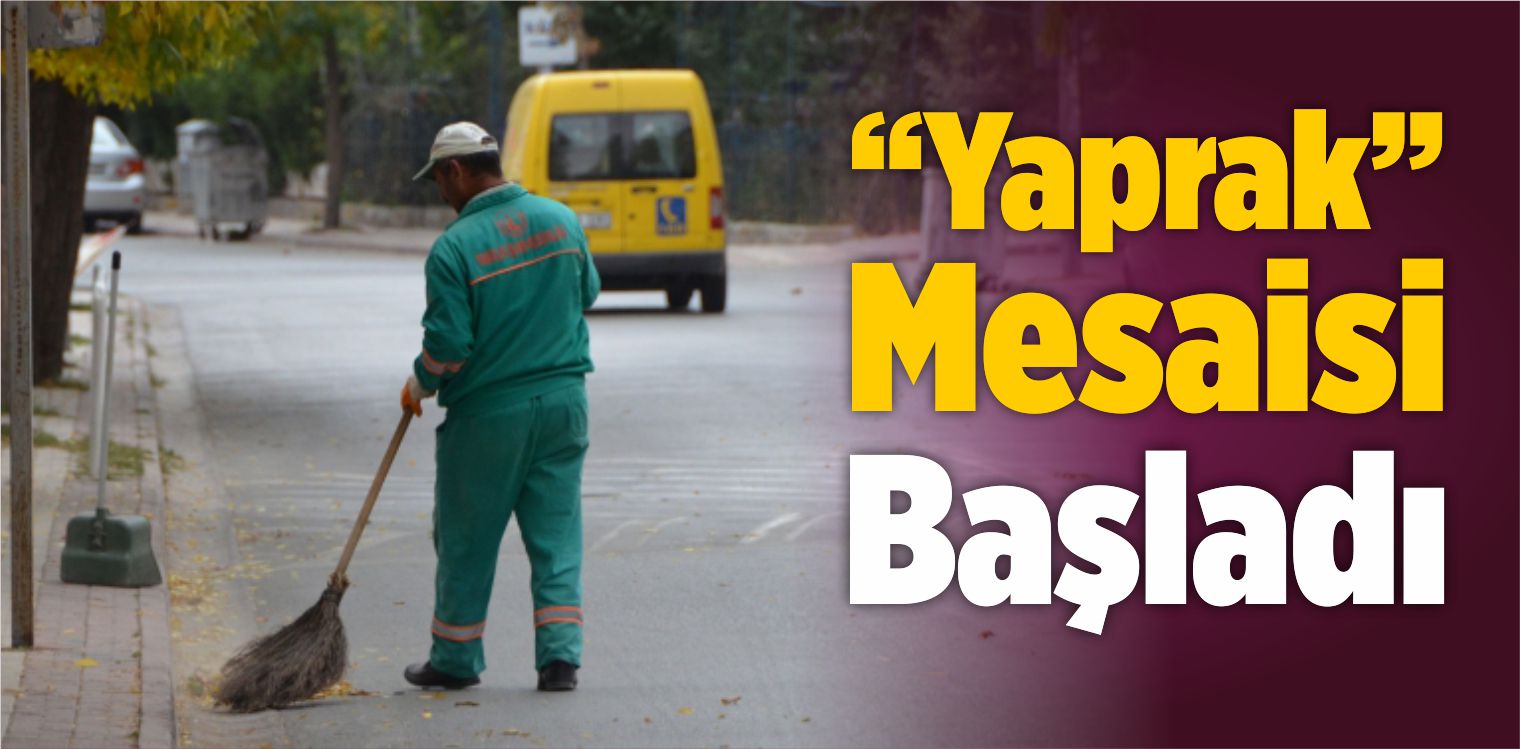 Sivas’ta Temizlik İşçilerinin Yaprak Mesaisi Başladı