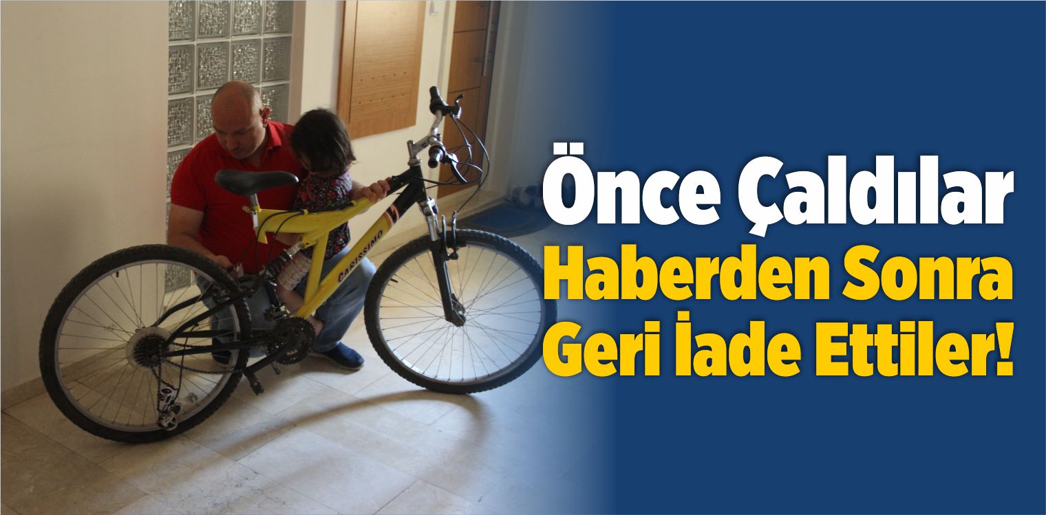 Tv’de Kendilerini İzleyince Çaldıkları Bisikleti İade Ettiler