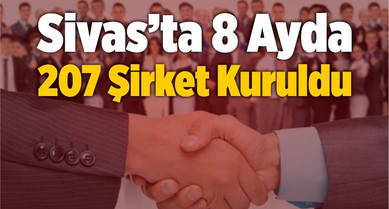 Sivas’ta 8 Ayda 207 Şirket Kuruldu