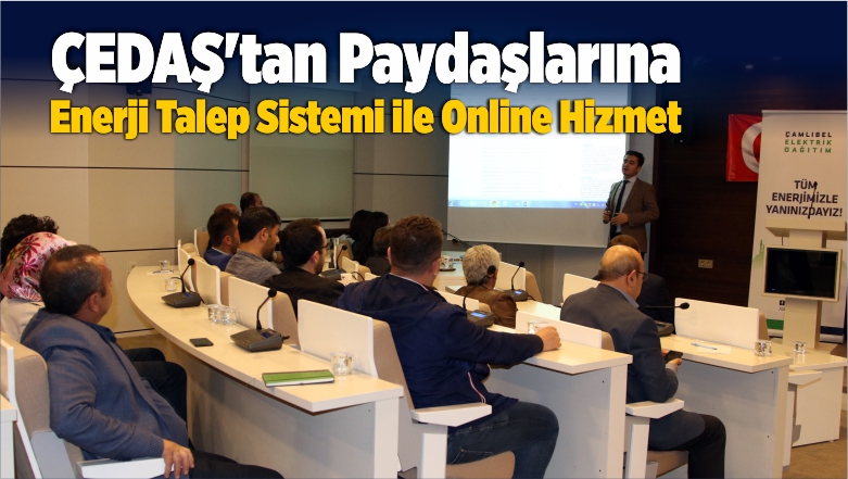 ÇEDAŞ’tan Paydaşlarına Enerji Talep Sistemi ile Online Hizmet