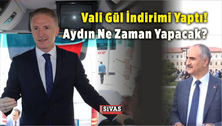 Vali Davut Gül indirim Yaptı Başkan Sami Aydın Ne Zaman Yapacak?