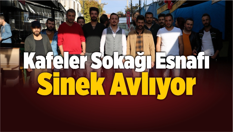 Kafeler Sokağı Esnafı Sinek Avlıyor