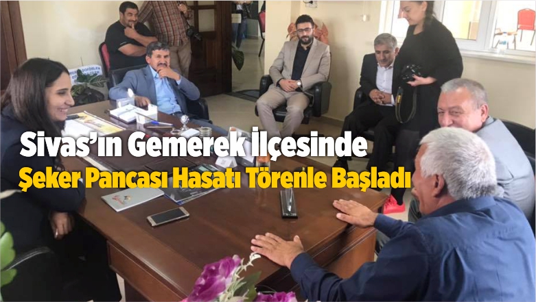 Gemerek İlçesinde Şeker Pancarı Hasatı Törenle Başladı