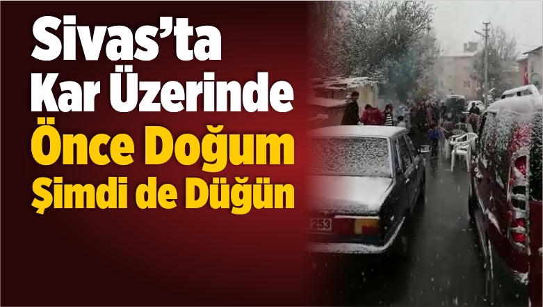 Sivas’taki Çift Kar Kış Demeden Düğün Organize Ettiler!