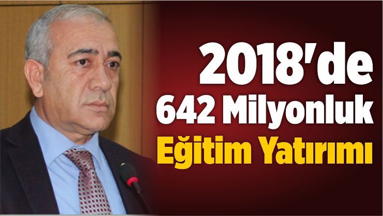 2018’de 642 Milyonluk Eğitim Yatırımı