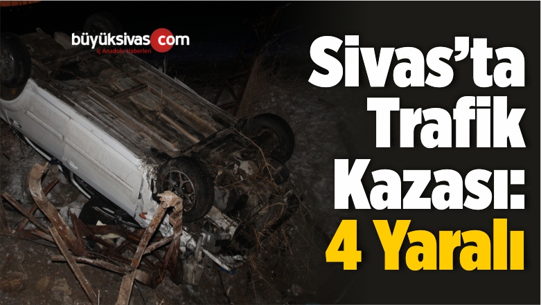 Gemerek’te Trafik Kazası: 4 Kişi Yaralandı