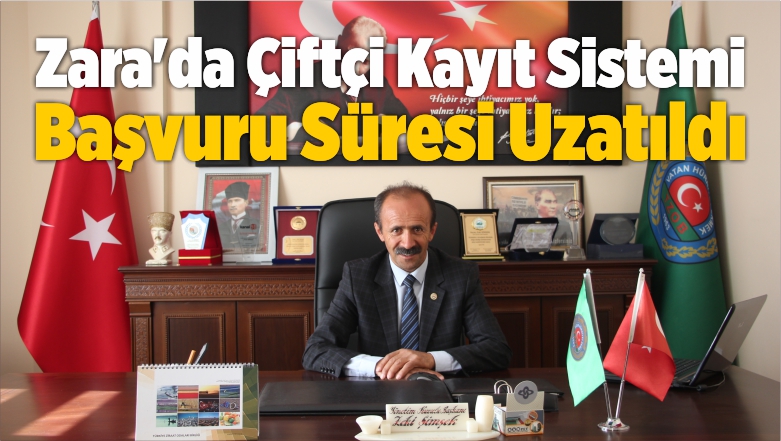 Zara’da Çiftçi Kayıt Sistemi Başvuru Süresi Uzatıldı