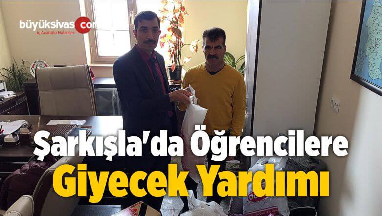 Şarkışla’da Öğrencilere Giyecek Yardımı