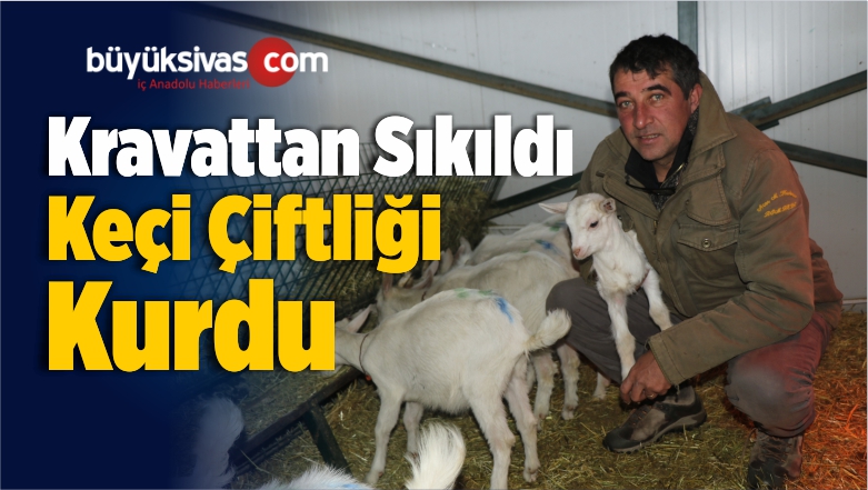Kravattan Sıkıldı Keçi Çiftliği Kurdu