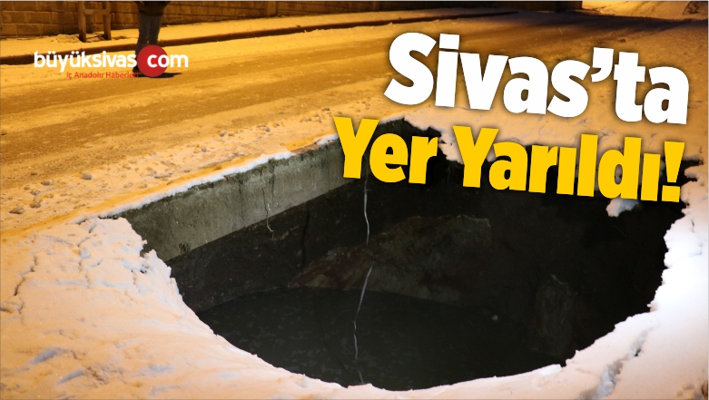 Kaldırım Çöktü! 4 Metre Çapında ve Derinliğinde Çukur Oluştu