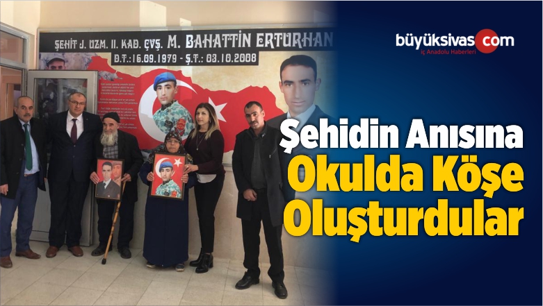 Şehidin Anısına Köşe Oluşturdular
