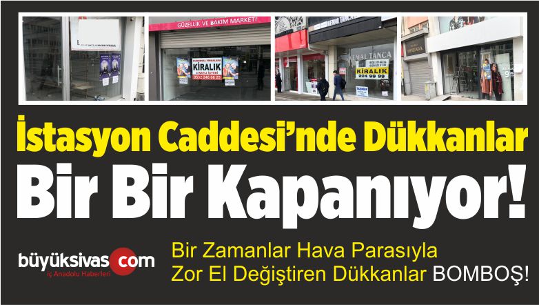 Hava Parasıyla Zor Kiralanan Dükkanlar Bomboş Bekliyor!