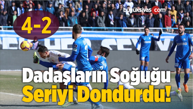 Sivasspor Erzurumspor’a 4-2 Mağlup Oldu