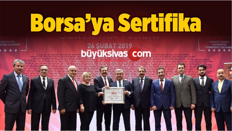 Törenle Sertifikasını Aldı