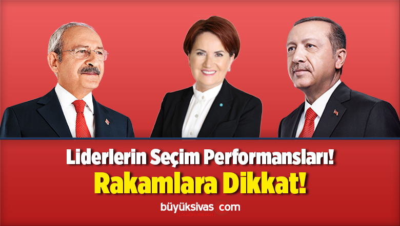Liderlerin Seçim Performansları! Rakamlara Dikkat!